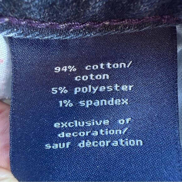 ViGoss Capri Heritage Fit Size 8 Bling Distressed Women's Jeans - Picture 7 of 10